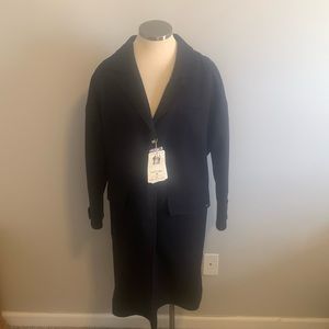 NWT SAINT JAMES LONG WOOL DRESS COAT RETAIL $665.00